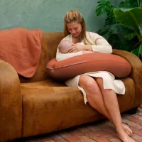 Pernă pentru gravide Doomoo Buddy Tetra 0+/ Terracotta photo 2