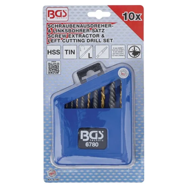 Set de burghie BGS Technic BGS-6780  Oțel photo 3