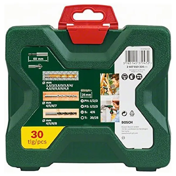 Set de burghie Bosch B2607019324  Oțel photo 2