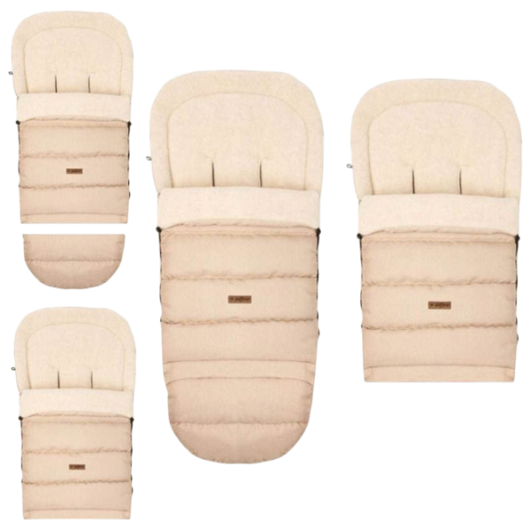 Husă pentru cărucior Zaffiro iGrow 4.0 Wool Premium Poliester / Beige photo 3