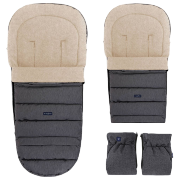Чехол для детской коляски Zaffiro iGrow 4.0 Wool Premium Полиэстер / Графит photo 3