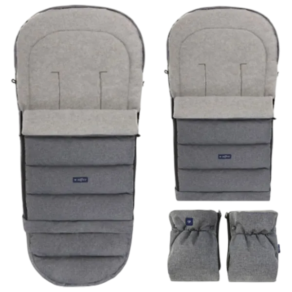 Чехол для детской коляски Zaffiro iGrow 4.0 Wool Premium Полиэстер / Серый photo 3