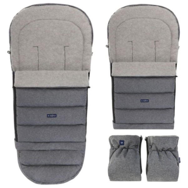 Чехол для детской коляски Zaffiro iGrow 4.0 Wool Premium Полиэстер / Серый photo 3