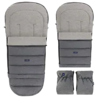 Husă pentru cărucior Zaffiro iGrow 4.0 Wool Premium Poliester / Gray photo 3