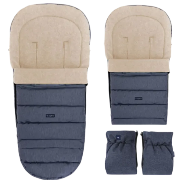 Husă pentru cărucior Zaffiro iGrow 4.0 Wool Premium Poliester / Blue photo 3
