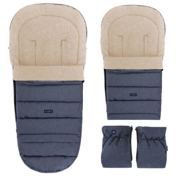 Husă pentru cărucior Zaffiro iGrow 4.0 Wool Premium Poliester / Blue photo 3