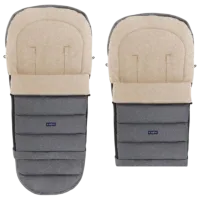 Husă pentru cărucior Zaffiro iGrow 4.0 Wool Premium Poliester / Gray photo 2