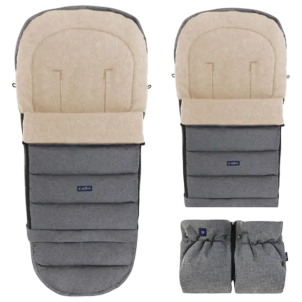 Husă pentru cărucior Zaffiro iGrow 4.0 Wool Premium Poliester / Gray photo 3