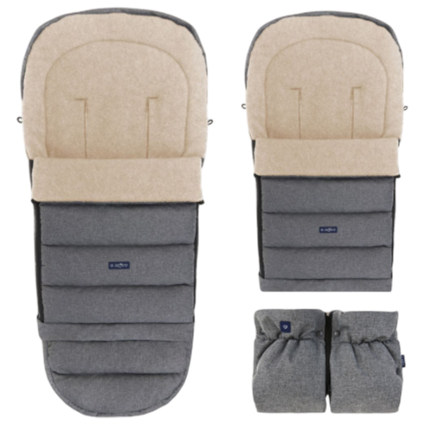 Husă pentru cărucior Zaffiro iGrow 4.0 Wool Premium Poliester / Gray photo 3