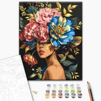 Картина по номерам BrushMe Цветочная гармония BS54013 50 x 40 см / Вертикальная photo 3