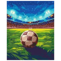 Картина по номерам BrushMe Футбольный матч BS54112 50 x 40 см / Вертикальная