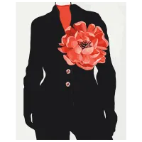 Картина по номерам BrushMe Цветочный акцент BS54061 50 x 40 см / Вертикальная