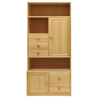 Dulap cu vitrină Drewmax KW129  PAL / Multicolor