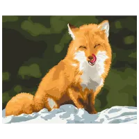 Картина по номерам BrushMe Лисичка-сестричка BS52778 50 x 40 см / Горизонтальная