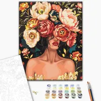 Картина по номерам BrushMe Корона из лепестков BS54014 50 x 40 см / Вертикальная photo 2