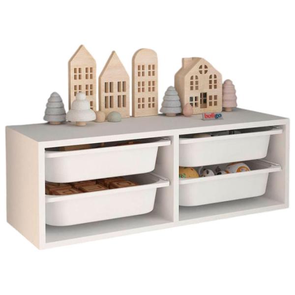 Стеллаж с контейнерами Nex Home Ayca  31 x 89 x 30см cm / ЛДСП / White photo 1 Стеллаж с контейнерами Nex Home Ayca  31 x 89 x 30см cm / ЛДСП / White photo 1