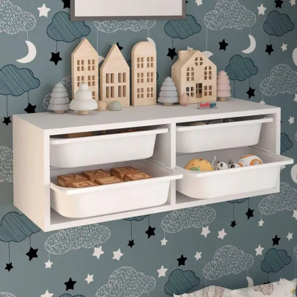Стеллаж с контейнерами Nex Home Ayca  31 x 89 x 30см cm / ЛДСП / White photo 2 Стеллаж с контейнерами Nex Home Ayca  31 x 89 x 30см cm / ЛДСП / White photo 2