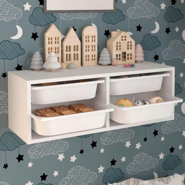 Стеллаж с контейнерами Nex Home Ayca  31 x 89 x 30см cm / ЛДСП / White photo 2 Стеллаж с контейнерами Nex Home Ayca  31 x 89 x 30см cm / ЛДСП / White photo 2