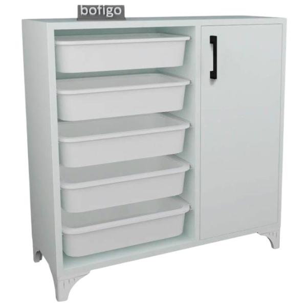 Etajeră cu containere Nex Home Kayra  77 x 77 x 30 cm / PAL / White photo 1 Etajeră cu containere Nex Home Kayra  77 x 77 x 30 cm / PAL / White photo 1