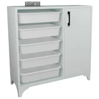 Etajeră cu containere Nex Home Kayra  77 x 77 x 30 cm / PAL / White