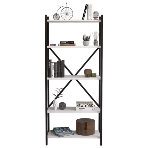 Etajeră Nex Home Troya  145 x 63 x 31 cm / PAL / Black photo 1