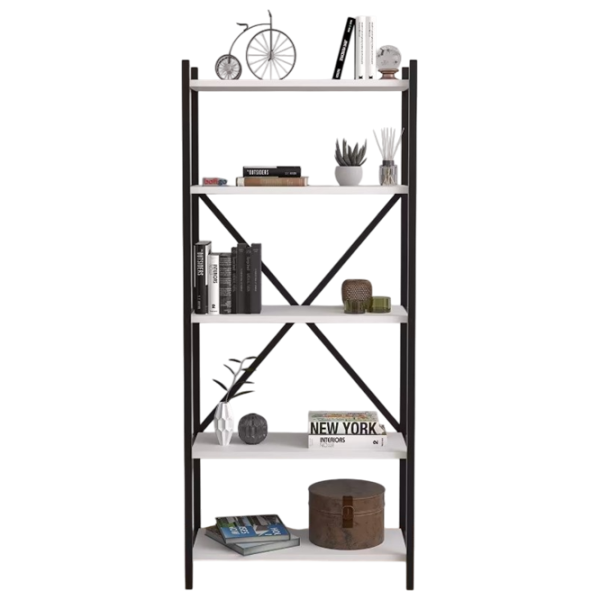 Etajeră Nex Home Troya  145 x 63 x 31 cm / PAL / Black photo 1