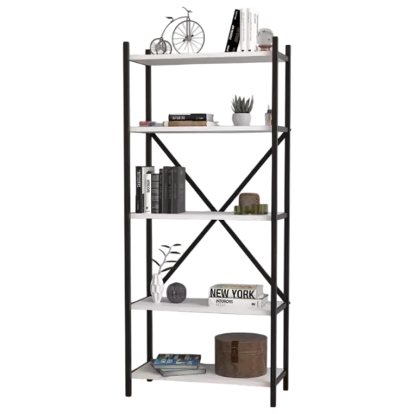 Etajeră Nex Home Troya  145 x 63 x 31 cm / PAL / Black photo 2