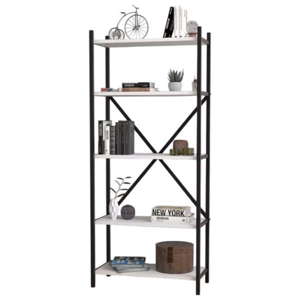 Etajeră Nex Home Troya  145 x 63 x 31 cm / PAL / Black photo 2