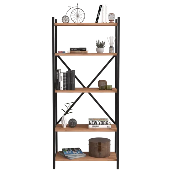 Стеллаж Nex Home Troya  145 x 63 x 31см cm / ЛДСП / Black photo 1