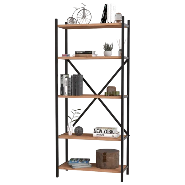 Стеллаж Nex Home Troya  145 x 63 x 31см cm / ЛДСП / Black photo 2