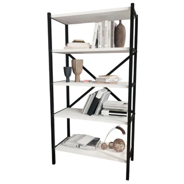 Etajeră Nex Home Urartu 120 x 63 x 29.5 cm / PAL / Black photo 2 Etajeră Nex Home Urartu 120 x 63 x 29.5 cm / PAL / Black photo 2