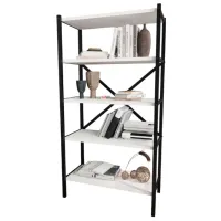 Etajeră Nex Home Urartu 120 x 63 x 29.5 cm / PAL / Black photo 2