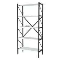 Стеллаж Nex Home 15-01-01 157 x 66 x 34см cm / ЛДСП / Black