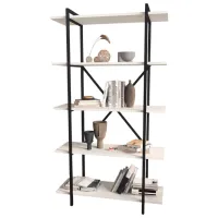 Etajeră Nex Home Teos 159 x 90 x 29.7 cm / PAL / Black