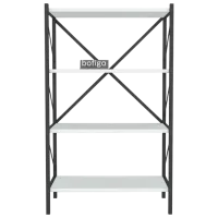 Стеллаж Nex Home 15-09-01 120 x 66 x 35см cm / ЛДСП / Black