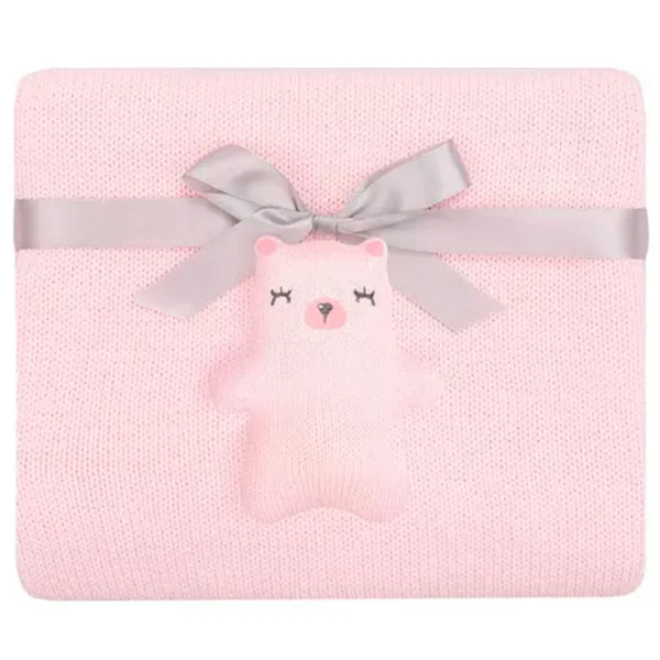 Pătură Kikka Boo Bear With Me  Bumbac / Pink photo 1