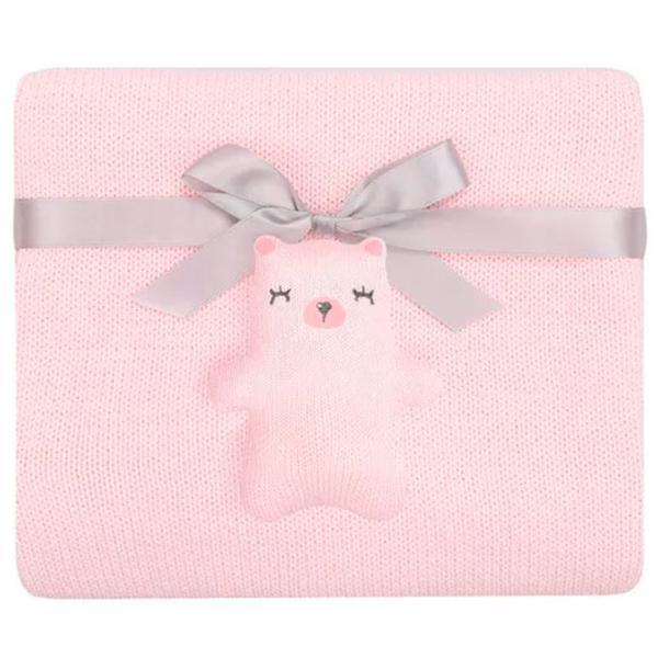 Pătură Kikka Boo Bear With Me  Bumbac / Pink photo 1