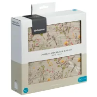 Pătură Kikka Boo Secret Garden  Muslin / Beige