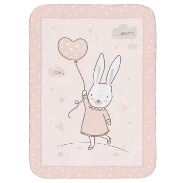 Одеяла Kikka Boo Rabbits in Love  Полиэстер / Розовый photo 1