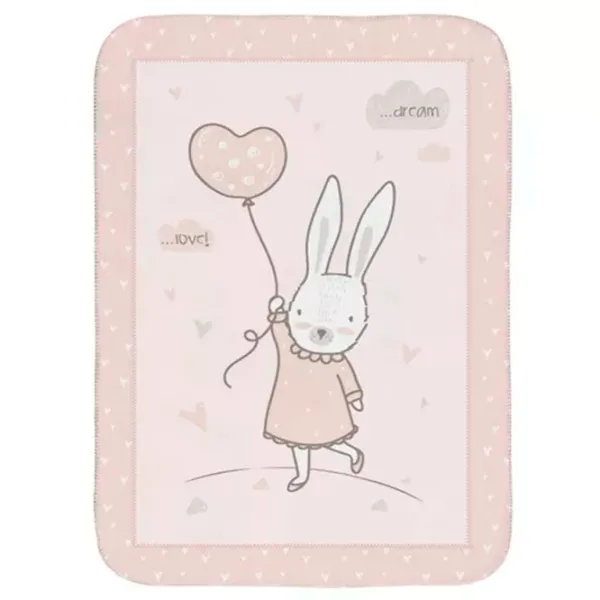 Одеяла Kikka Boo Rabbits in Love  Полиэстер / Розовый photo 1