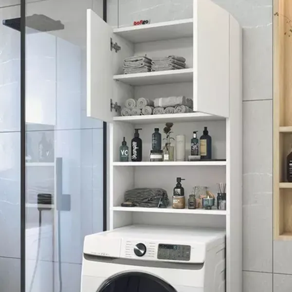 Шкаф для стиральных машин Nex Home 12-03-01  ДСП / Белый photo 4