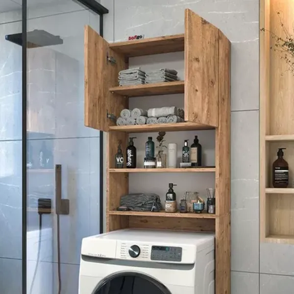 Шкаф для стиральных машин Nex Home 12-03-02  ДСП / Натуральное дерево photo 2 Шкаф для стиральных машин Nex Home 12-03-02  ДСП / Натуральное дерево photo 2