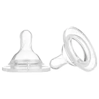 Tetină pentru biberon KikkaBoo UniFlow M Unisex / / Transparent