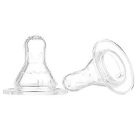 Tetină pentru biberon KikkaBoo UniFlow Standard M Unisex / / Transparent