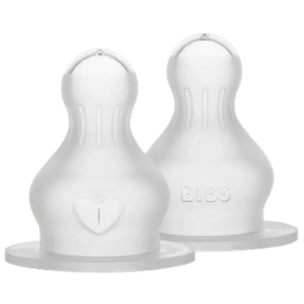 Tetină pentru biberon Bibs Medium flow Unisex / / Transparent photo 1