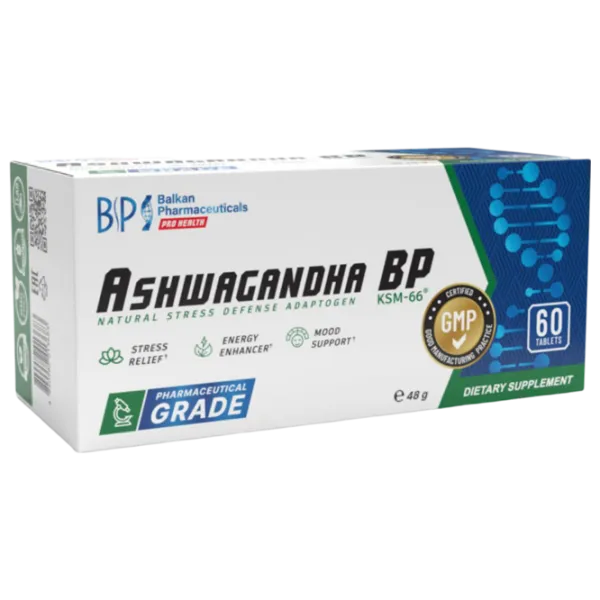 Stimulatoare de testosteron Balkan Pharmaceuticals Ashwagandha BP (N60) 60 photo 1 Stimulatoare de testosteron Balkan Pharmaceuticals Ashwagandha BP (N60) 60 photo 1