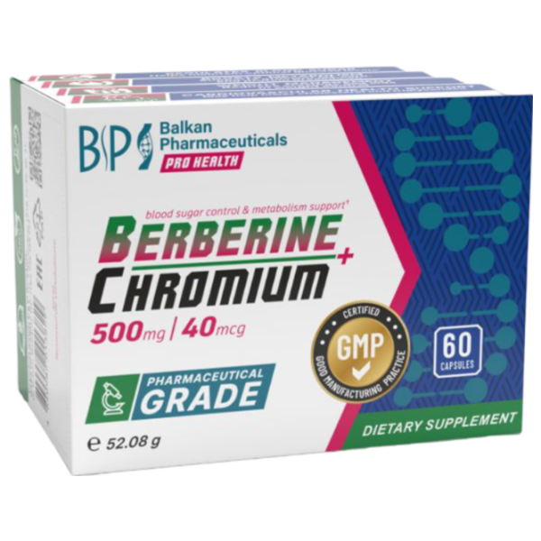 Condroprotectoare Balkan Pharmaceuticals Berberine+Chromium (4840982012662-1) 500 g photo 1 Condroprotectoare Balkan Pharmaceuticals Berberine+Chromium (4840982012662-1) 500 g photo 1