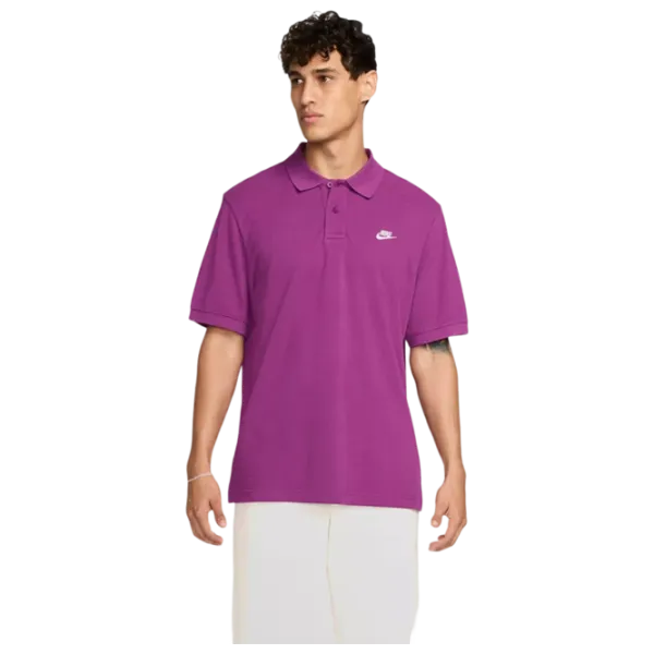 Футболка поло для мужчин Nike M Nk Club Ss Polo Pique Пурпурный photo 1 Футболка поло для мужчин Nike M Nk Club Ss Polo Pique Пурпурный photo 1
