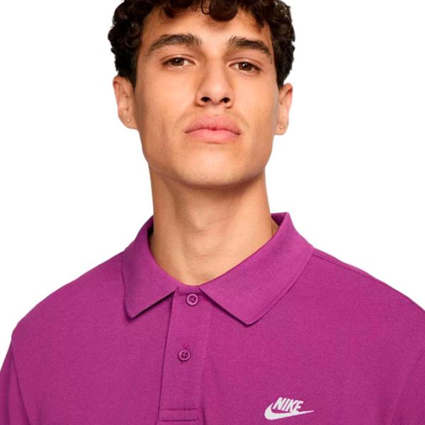 Футболка поло для мужчин Nike M Nk Club Ss Polo Pique Пурпурный photo 2 Футболка поло для мужчин Nike M Nk Club Ss Polo Pique Пурпурный photo 2