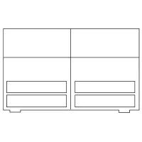 Комод Drewmax KD157 125 x 165 x 42см / Дерево / Разноцветный photo 2
